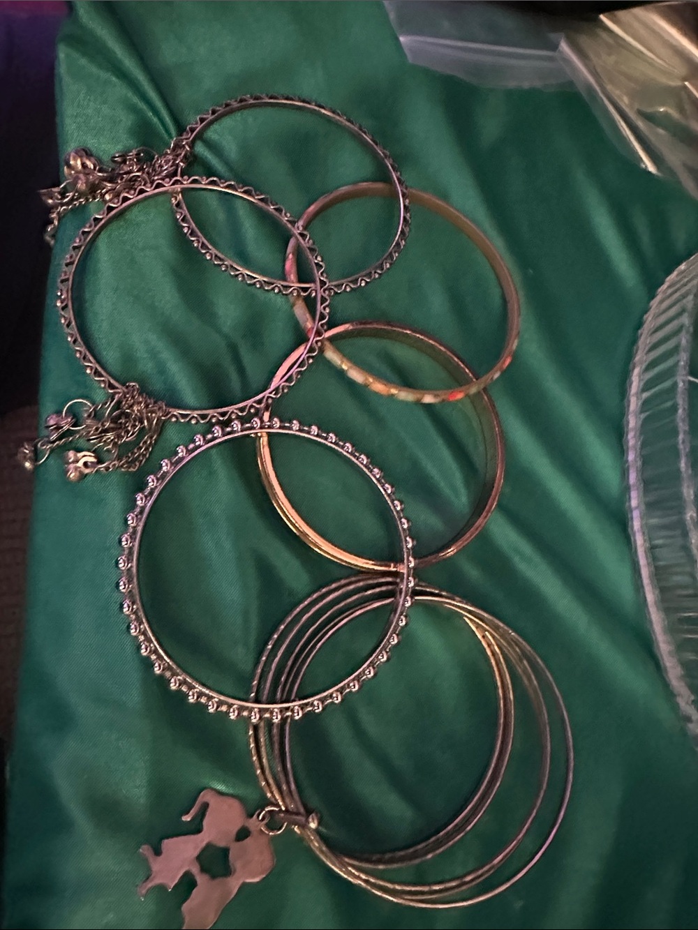 6 mixed Bangle bracelets - Women Jewelry